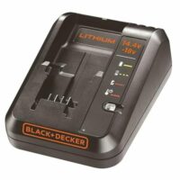 Black+Decker 18V Multivolt-Schnell-Ladegerät mit Ladezustandsanzeige für alle BLACK+DECKER 14,4 Volt und 18 Volt Li-Ionen-Akkus