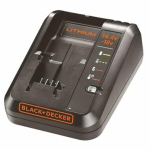 Black+Decker 18V Multivolt-Schnell-Ladegerät mit Ladezustandsanzeige für alle BLACK+DECKER 14,4 Volt und 18 Volt Li-Ionen-Akkus