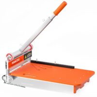 Hochwertiger Bodenschneider für Laminat- und Vinylboden mit maximaler Schnittbreite von 33 cm und maximaler Schnittstärke von 13 mm