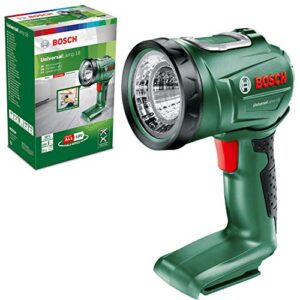 Bosch Akku Lampe UniversalLamp 18, ein flexibles Werkzeug für vielfältige Projekte mit LED-Leuchte und Lithium-Ionen-Akku
