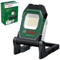 Bosch Akku-LED-Arbeitsleuchte mit 3 Helligkeitsstufen und Kopf mit 10 Klapppositionen, ohne Akku