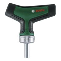 Bosch Bit-Ratschenschraubendreher T-Griff mit hohem Drehmoment, 36-Zahn-Getriebe und magnetischem Bithalter