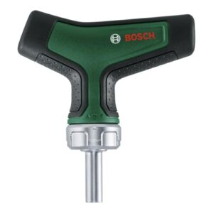 Bosch Bit-Ratschenschraubendreher T-Griff mit hohem Drehmoment, 36-Zahn-Getriebe und magnetischem Bithalter