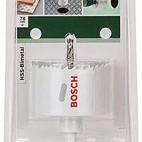 Bosch Lochsäge HSS-Bimetall für verschiedene Materialien, 76 mm Durchmesser, universelles Werkzeug für Heimwerker und Profis
