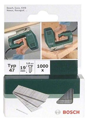 Bosch Nagel Typ 47, hochwertiger Nagel für Hartholz, Massivholz, Weichholz und Akustikplatten, ideal für Tacker