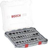 Bosch Professional 30tlg. Fräser Set Mixed für Holz, Zubehör Oberfräsen mit 8 mm Schaft