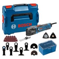 Bosch Professional Multi Cutter GOP 30-28, universeller Starlock-Aufnahme, verschiedene Zubehörteile wie Tauchsägeblatt, Segmentsägeblatt oder Schleifplatten, hohe Leistung und Effizienz bei der Bearbeitung von Materialien