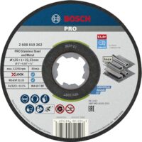 Bosch Professional 10 Stück gerade Trennscheibe Standard, Ø 125 mm, für Inox, X-LOCK, BohrungsØ: 22,23 mm, Dicke: 1 mm