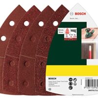 Bosch 25-teiliges Schleifblatt Set für Holz, Spachtelmasse, Farben und Lacken mit Körnung 40/80/120/180 und 11 Löchern