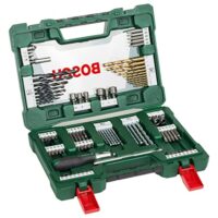 Bosch 91tlg. Titanium-Bohrer- und Bit Set V-Line für Holz, Stein und Metall inkl. Ratschen-Schraubendreher und Magnetstab Zubehör Bohr- und Schraubwerkzeuge