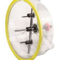 BOXTEC Hartmetall Kreisschneider BHC mit Schutzhaube für Trockenbau, Holz und Kunststoff - Staubgeschützt arbeiten mit dem idealen Assistenten für Handwerksarbeiten.