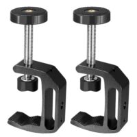 2 Stück C Klemmen, verstellbare Tischklemmen mit 0-47 mm Einstellung, für Rohr C Zwinge und Schraubzwinge geeignet