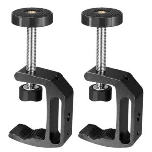 2 Stück C Klemmen, verstellbare Tischklemmen mit 0-47 mm Einstellung, für Rohr C Zwinge und Schraubzwinge geeignet