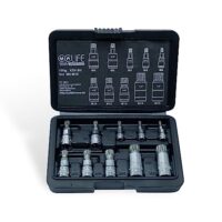 CCLIFE Vielzahn Satz M4-M18 Bit Set, 10-teiliger Satz aus S2-Legierungsstahl für Heimwerker und Handwerker