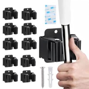 Gerätehalter Set, 10 Stück, mit Montagematerial, für Gartengeräte und Werkzeuge