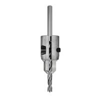 Versteller HW-Senker für Bohrer mit Durchmessern von 3 bis 7 mm, aus widerstandsfähigem Stahl gefertigt und mit zwei Hartmetallschneiden (Z2)