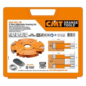 CMT Orange Tools Messerkopfset mit 15mm- und 20mm-Radius-Wendepflannen, ideal für Fräs-, Kombi- und Stoßmaschinen, hohe Flexibilität und hervorragende Ergebnisse auf allen Materialien