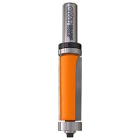 Hochwertiges Werkzeug für Präzisionsarbeiten mit innovativem Schneiddesign und doppeltem Kugellager für gekurvte Werkstücke, orange und silber