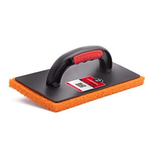 COMENSAL Reibebrett für Putz 280 x 140 mm - Putzbrett aus Kunststoff mit ergonomischem Griff - Fugbrett für Fliesenleger - professionelles Werkzeug für hochwertige Reinigung und Fugenherstellung