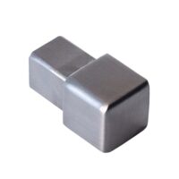 Dalsys Endstück für Fliesenschiene Quadratprofil Edelstahl 10mm, hochwertiges Produkt mit robuster Konstruktion aus Edelstahl für lange Haltbarkeit und Stabilität