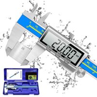 Digitale Schieblehre mit großem LCD-Display, Industrie-Qualität, Messschieber für präzise Maßnahmen, 150 mm Reichweite, Wasserdicht und Staubdicht