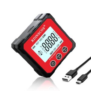 Digitaler LCD Winkelmesser für Zimmerleute und Heimwerker, magnetischer Neigungsmesser mit Display und Flip-Funktion
