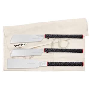 Diktum Sägen-Set Japan, 3-teilig. Präzise und vielseitige Handsägen für Holzarbeiten. Standardsägen für die Tischlerei.