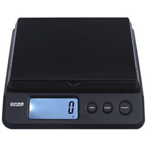 Digitale Paketwaage Briefwaage mit USB- oder Batteriebetrieb und 2g / 1g / 0,5g Teilung, Digitale Waage für Sendungen, Kompaktes Design, Hohe Genauigkeit, Ideal für Unternehmen und Privatpersonen