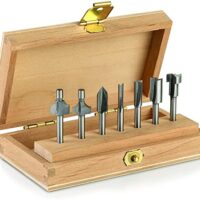 Dremel 660 Fräser Set, 7-teiliges Mehrzweck-Fräser-Set für verschiedene Fräsarbeiten wie Holz, Kunststoff und Gummi