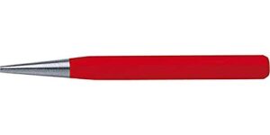 Durchtreiber DIN 6458 mit 3 mm Durchmesser, hochwertiges Werkzeug für verschiedene Anwendungen, Chrom-Molybdän-Vanadium-Lufthärtestahl, konische Dornform und vergüteter Schlagkopf.