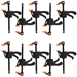 Einhandzwingen Set 10 Stück Schraubzwingen Spanner, Zwingen Klemmen & Spanner Klemmzwingen Schnellspannzwinge für Holzbearbeitung