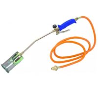 ELMA Gasbrenner Abflammgerät I Unkrautbrenner mit Ø 60 mm Düse und 3 m Schlauch für Outdoor-Anwendungen, ergonomischer Griff, kompatibel mit Butan- und Propangas