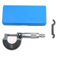 Externes Mikrometer Metrisch 0-25mm - Hohe Präzision mit hartmetallbestückten Ambossen und Mechaniker Autoreparaturwerkzeug