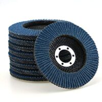 10 Stück Fächerscheiben 125 mm, Korn 80 für Winkelschleifer, Fächerschleifer & Trennschleifer, Schleifscheibe für Holz & Metall, Profi-Qualität
