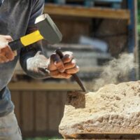 Fäustel-Griff aus hochwertigem Glasfaser-Material, ideal für Heimwerker und Handwerker, robuste Konstruktion und hohe Präzision