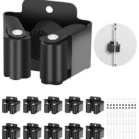 Gerätehalter aus Edelstahl, 10 Stück, für Küche, Zuhause und Badezimmer, inkl. Schrauben und Dehnungsrohren