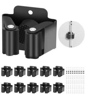 Gerätehalter aus Edelstahl, 10 Stück, für Küche, Zuhause und Badezimmer, inkl. Schrauben und Dehnungsrohren