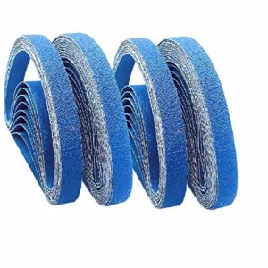 FEIHU Zirkoniumkorund-Schleifbänder, 13 x 457 mm, 20 Stück Körnung 60 für Black & Decker Powerfeil Schleifpapier und Schleifband Set