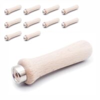 Dein Brandstempel 10 Stück Feilenheft aus Holz - Feilengriff - Gr. 120 mm für Heimwerker und Handwerk