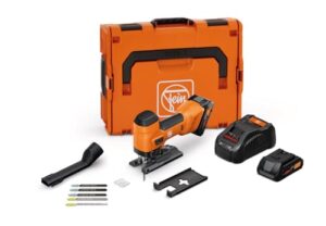 Fein F-IRON Jig 26 AS Set, 2 x 4 Ah Akku, Säge für Holz, Metall und Kunststoff, leistungsstark und präzise, ergonomischer Griff, robustes Design