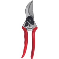 Felco 2 Gartenschere, hochwertige Rebschere mit Bypass-Schneidsystem, saubere Schnitte an jungen Ästen und Reben bis 25 mm Ø, ergonomische Griffe mit gummierten Fingerlagen und Stoßdämpfern, robuste Stahlklinge mit wartungsfreundlicher Konstruktion