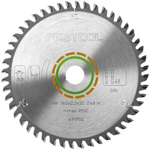 Hochwertiges Festool Kreissägeblatt HW 160x2,2x20 W48 für Heimwerker-Arbeiten