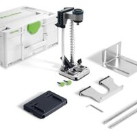 Festool Mobiler Bohrvorsatz MB 40-Set - hochwertiges Werkzeug für Bohrungen und Arbeiten mit robustem Bohrmittel, Lochreihenfunktion und effizienter Spanabsaugung
