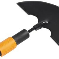 Fiskars Rasenkantenstecher mit Werkzeugkopf aus Borstahl, Breite 35 cm, Schwarz/Orange, QuikFit, hochwertiges Material und lange Haltbarkeit