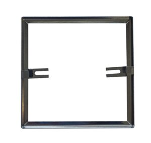 Hochwertiger Fliesenrahmen aus Edelstahl 205 x 255 mm für Badezimmer oder Keller, leicht zu reinigen und lange haltbar.