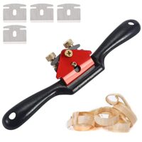 Förderung von Holzbearbeitungsprojekten, Schweifhobel mit verstellbarem Schabhobel, SK5-Stahl, lange Lebensdauer, Ersatzklingen, einfache Bedienung, hohe Härte und scharfe Hobelung