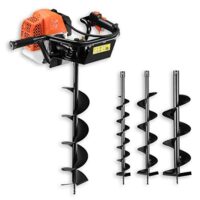 Fuxtec Benzin Erdbohrer FX-EB162 mit 3,5 PS, inkl. 3 Bohraufsätzen - 100/150 / 200 mm und einzigartigem Ölkontrollfenster