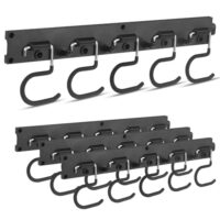 Gartengerätehalter mit Anti-Rutsch-Gummierung, ideal für Garage, Garten, Abstellraum und Keller