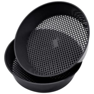 Gartensieb, Bodensieb TAIZER 2 Stück Sieb Garten Sandsieb Kunststoff Garten Stein Sand Boden Erde Sämling Mesh Sieb Boden Sieb Gartenarbeit Gartengeräte Garten Pflanzen