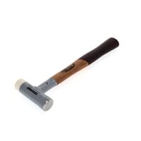 GEDORE KOMBI-PLUS R Hammer mit Holzgriff, Schon-/Schlosserhammer, Ø 30 mm, rückschlagfrei, Hickory-Stiel, für Profis und Amateure